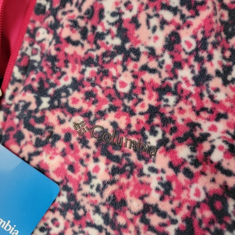Columbia pink reversible vest size youth XL NWT